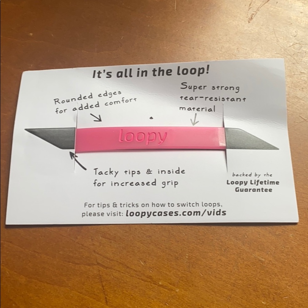 Pink loopy (replacement loop)